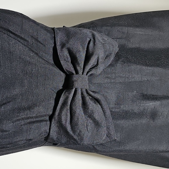 Lilly PULITZER Elegant Black Strapless Dress with Bow. Size 4 Lovely Coctail - Picture 2 of 8